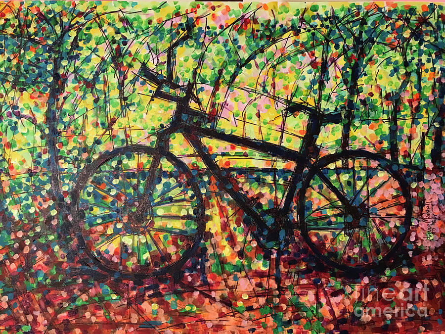 Bike-sold Painting by Bruce Marshall - Fine Art America