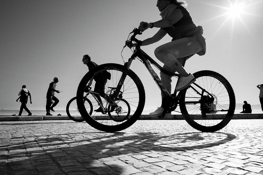 Landscape Photograph - Bike On Lisbon by Moises Levy