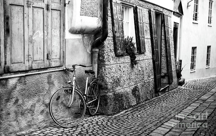 Bike Street Parking in Salzburg Photograph by John Rizzuto