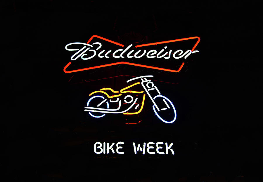 Bike Week neon sign Photograph by David Lee Thompson