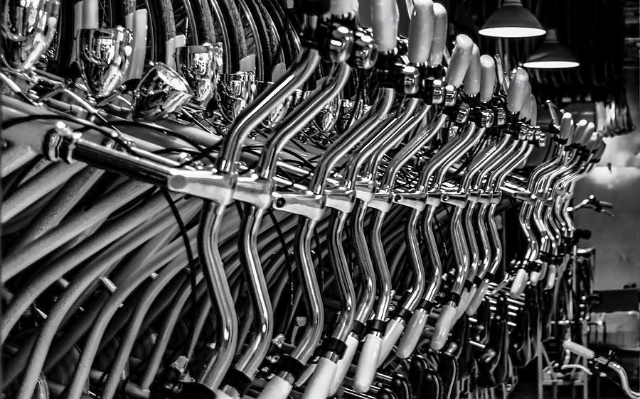 Bikes Photograph - Bikes by Borja Robles Bikes Photograph - Bikes by Borja Robles