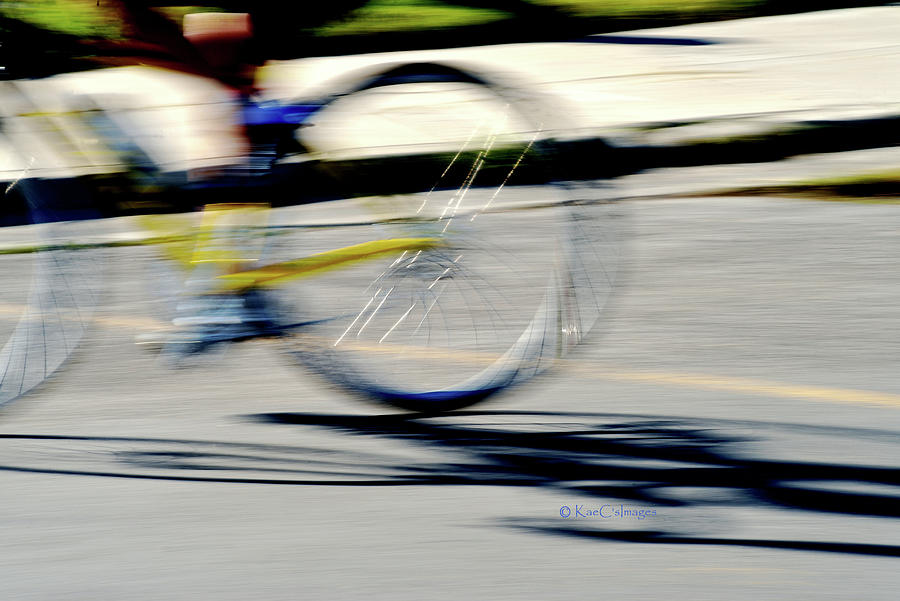 Biking Motion and Morning Shadow Photograph by Kae Cheatham