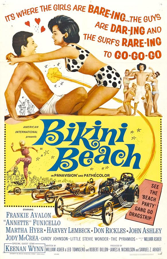Bikini Beach - 1964 - Vintage Movie Poster by Old Vintique.