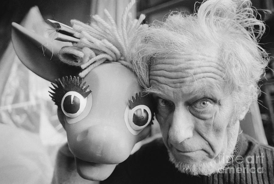 Bil Baird Holding His Bug Eyed Puppet Photograph by Bettmann