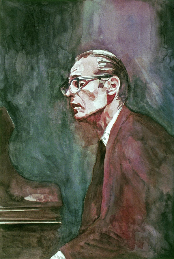 BILL EVANS - Blue in Green Painting by David Lloyd Glover