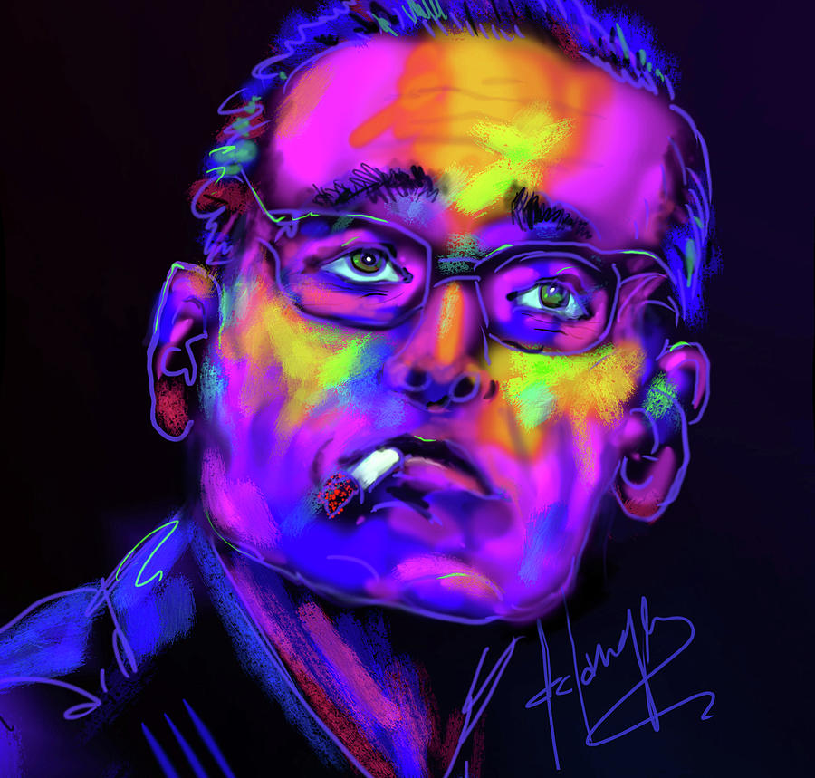 Bill Evans Painting by DC Langer
