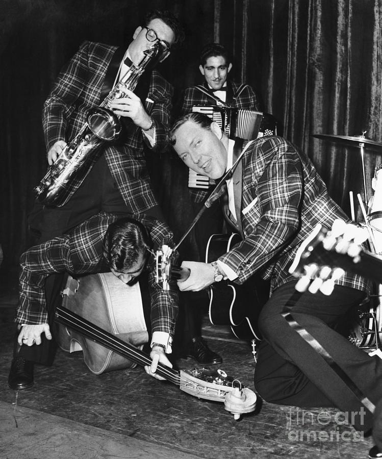 Bill Haley And His Comets Rehearsing Photograph by Bettmann