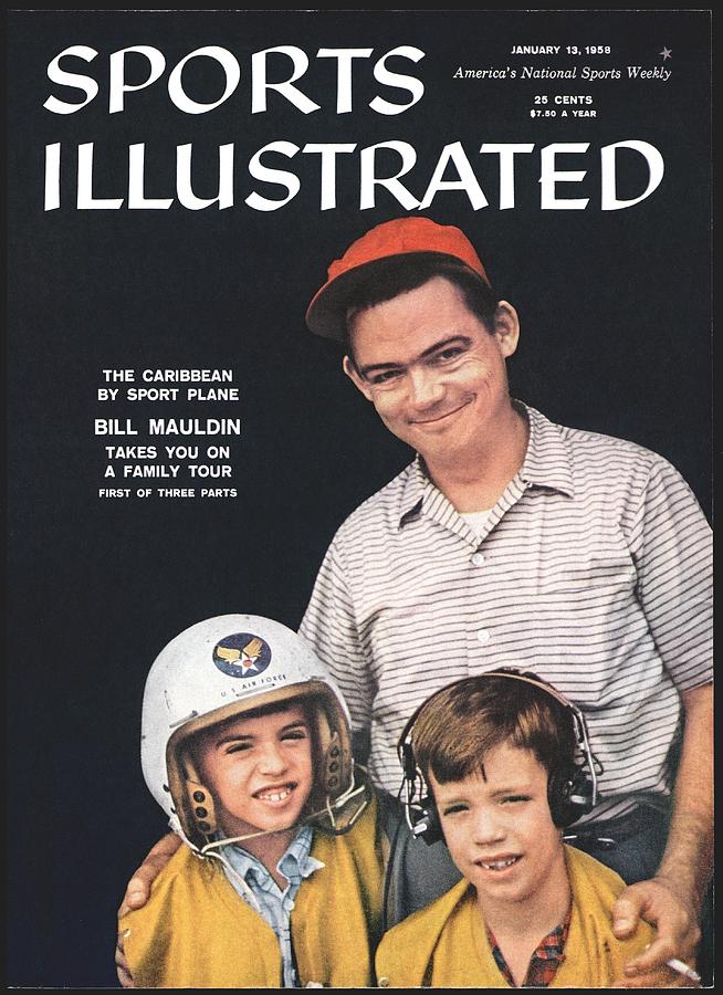Bill Mauldin Family, Flying Trip Thru The Caribbean Sports Illustrated Cover Photograph by Sports Illustrated