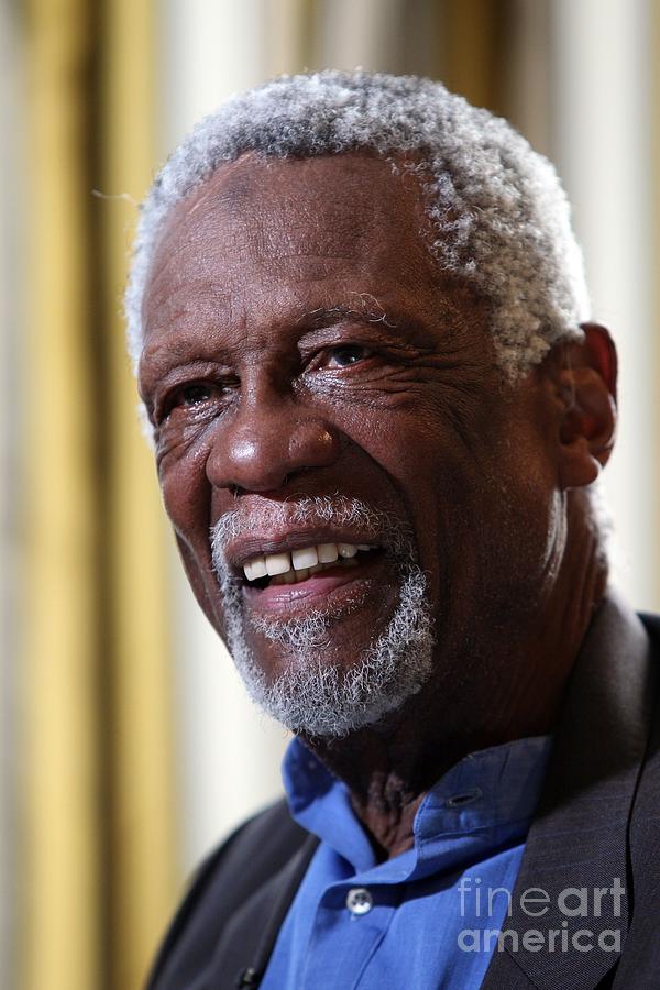 Bill Russell Interview With John King Photograph by Ned Dishman