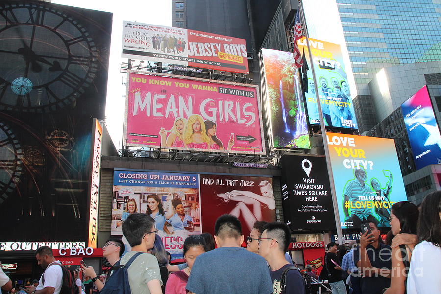 Billboard Ads In Times Square Photograph by Barbra Telfer