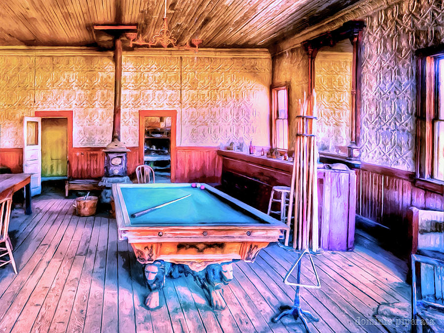 Billiard Hall Painting by Dominic Piperata