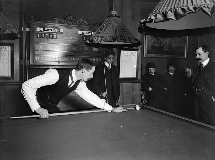 Billiard Match Photograph by Topical Press Agency