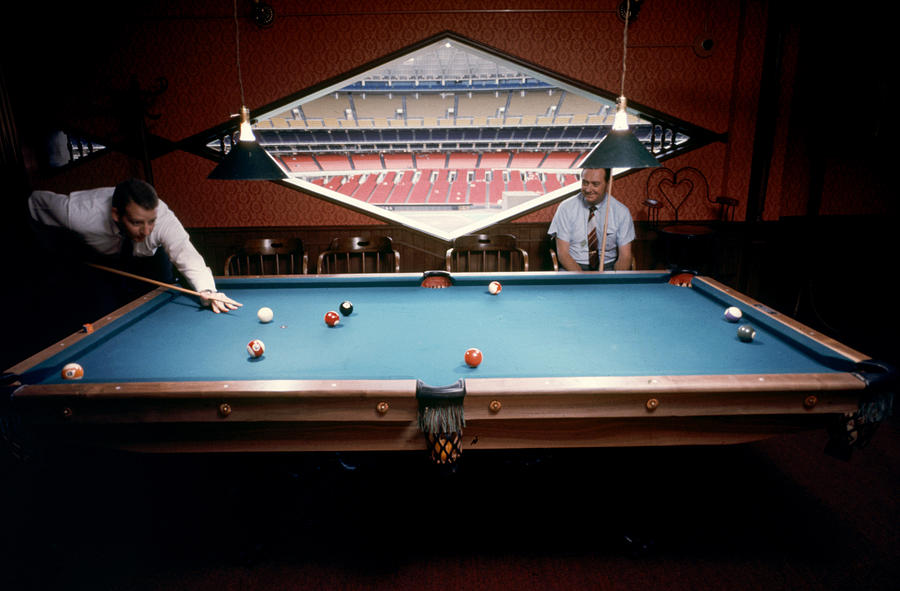 Color Image Photograph - Billiards At The Astrodome by Mark Kauffman