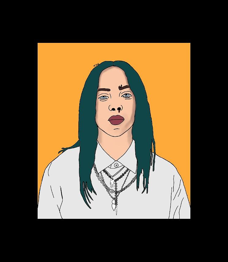 Billie Eilish Bad Guy Digital Art by Tiny | Fine Art America