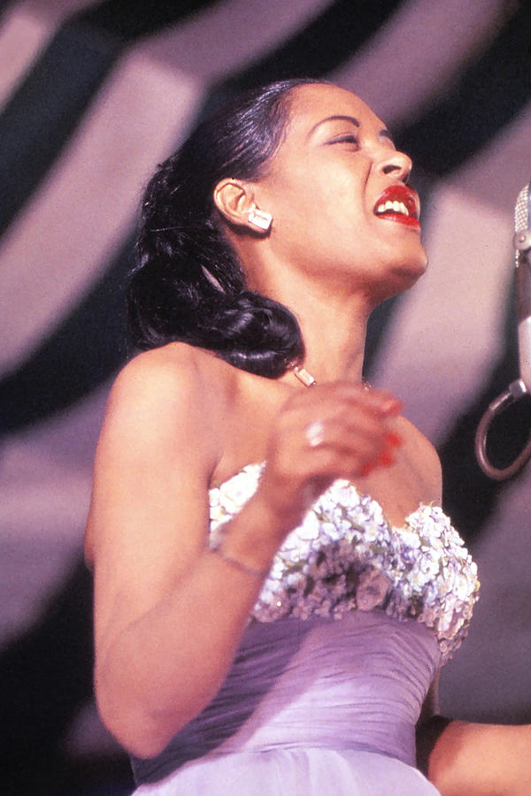 Billie Holiday Photograph - Billie Holiday On Stage by Globe Photos