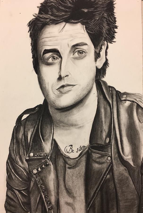 Realistic Pencil Drawing of Billie Joe Armstrong Green Day Drawing by  Debbie Engel  Pixels