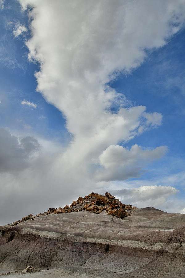 Billowing Cloud over San Rafael Desert Dunes Photograph by Ray Mathis