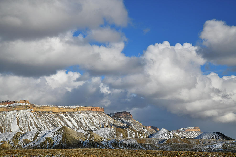 Billowing Clouds above Book Cliffs Photograph by Ray Mathis