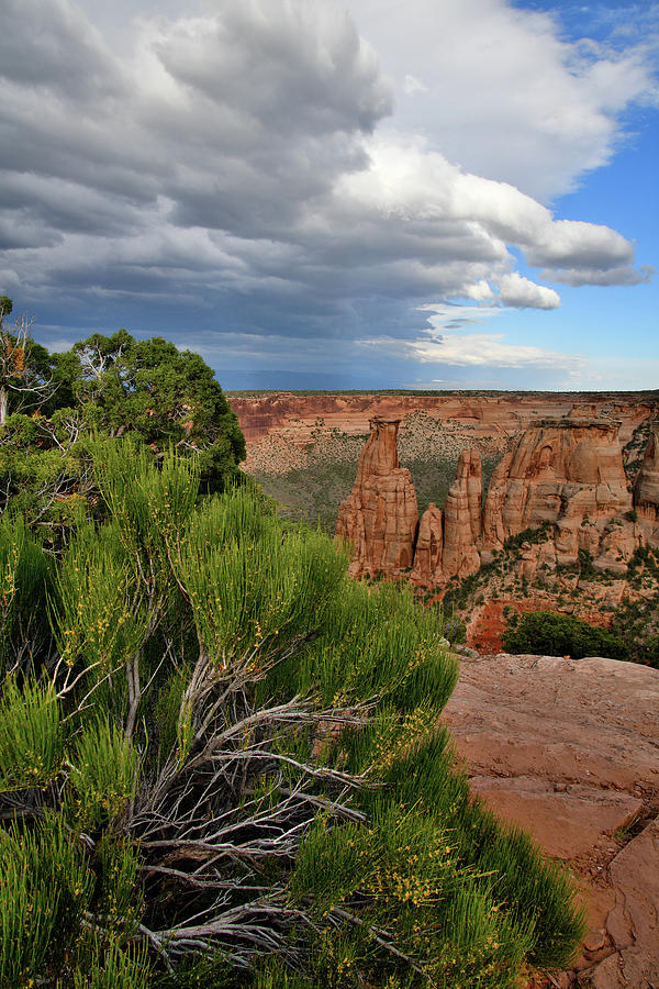 Billowing Clouds over Colorado National Monument Photograph by Ray Mathis