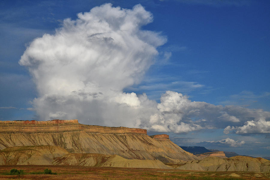 Billowing Thunderhead over Book Cliffs Photograph by Ray Mathis