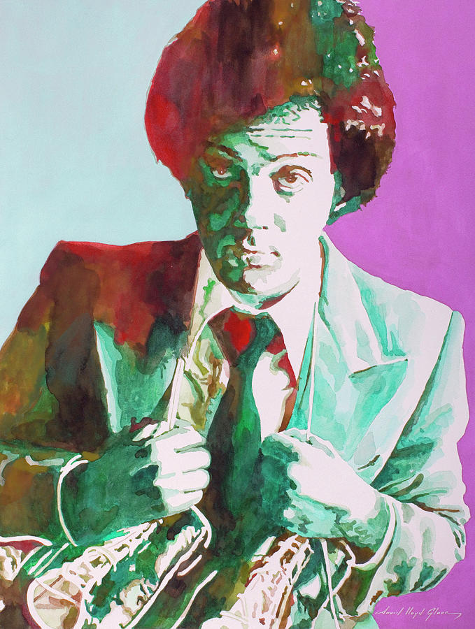 Billy Joel  Painting by David Lloyd Glover