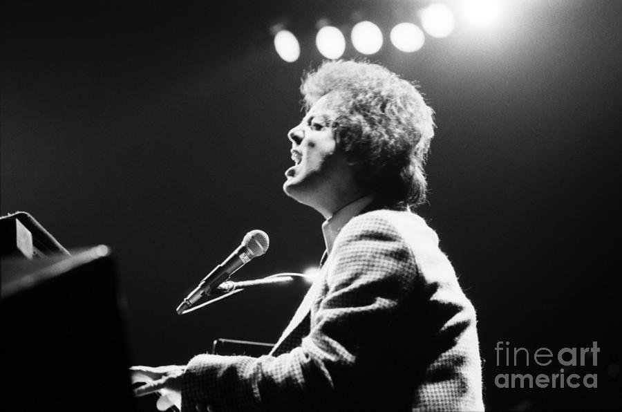Music Photograph - Billy Joel Live by The Estate Of David Gahr