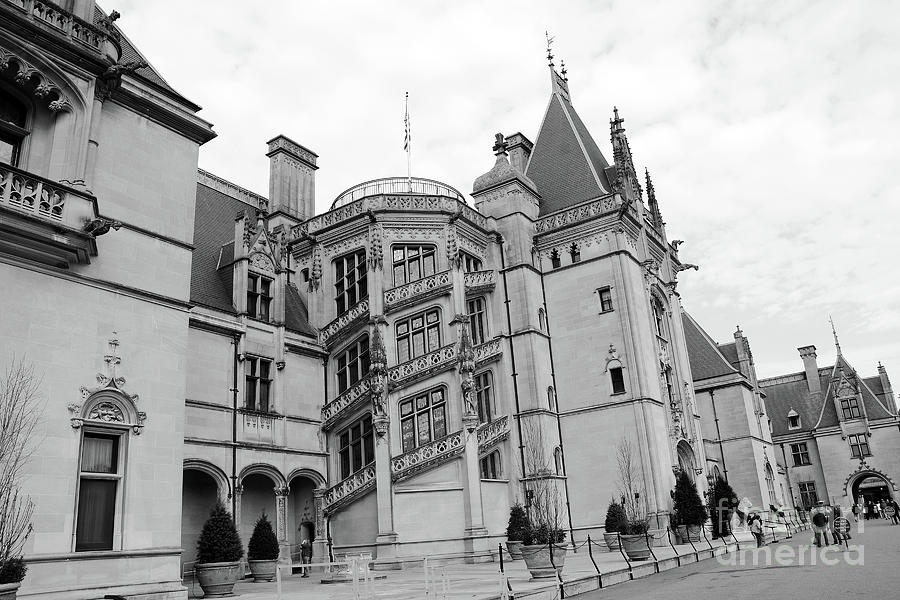 Biltmore Estates Mansion Asheville North Carolina Black White Fine