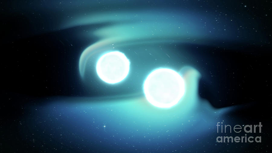 Binary Neutron Stars Photograph by Nasa/science Photo Library