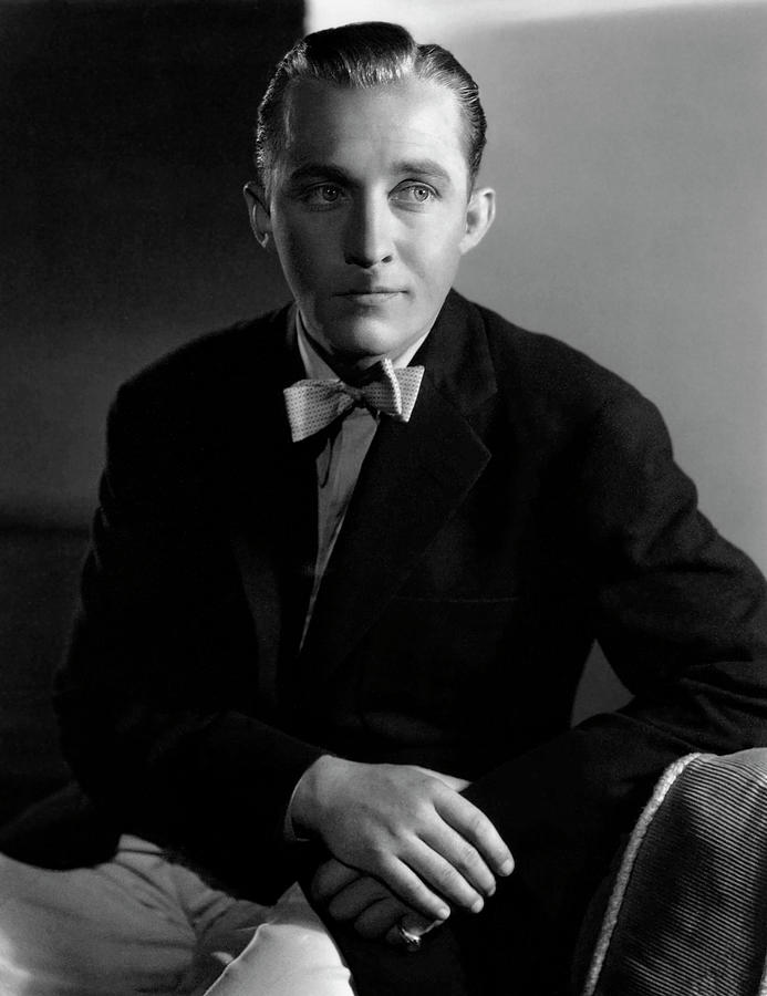 Bing Crosby Handsome Star In Bowtie Photograph by Globe Photos | Fine ...