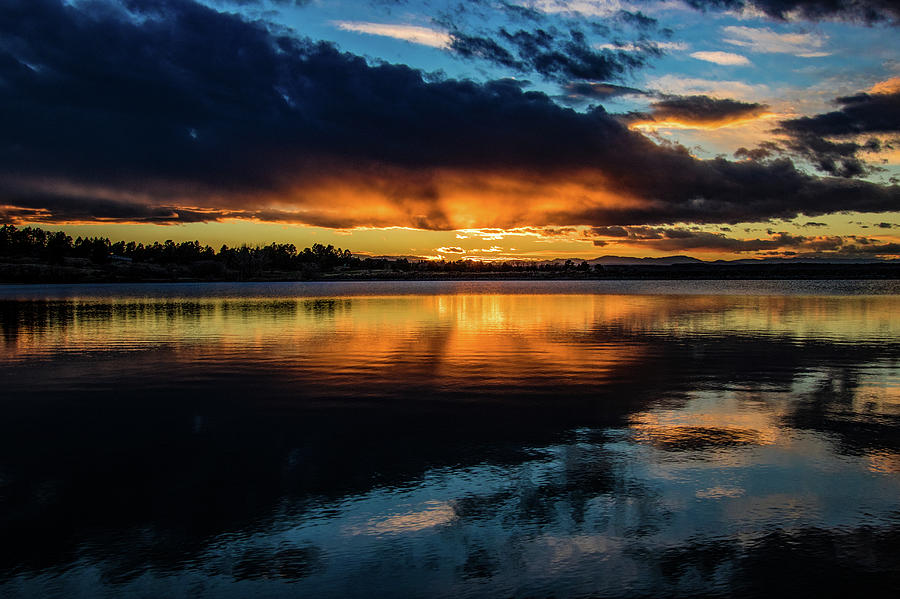 Bingham Sunset Reflection Photograph by Dawn Key