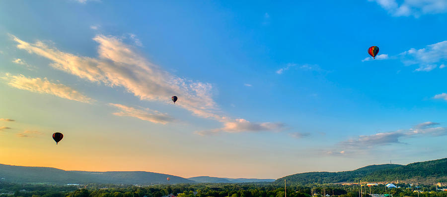 Binghamton Spiedie Festival Air Ballon Launch Photograph by Anthony Giammarino