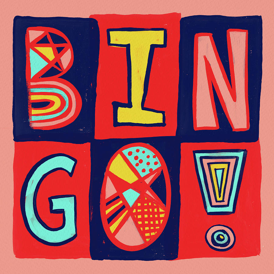 Bingo Mixed Media by Jen Montgomery