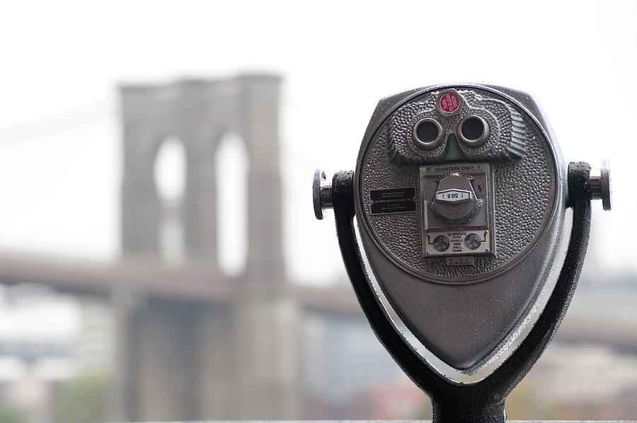Binoculars On Riverbank In Manhattan Photograph by Keith Levit Photography Binoculars On Riverbank In Manhattan Photograph by Keith Levit Photography