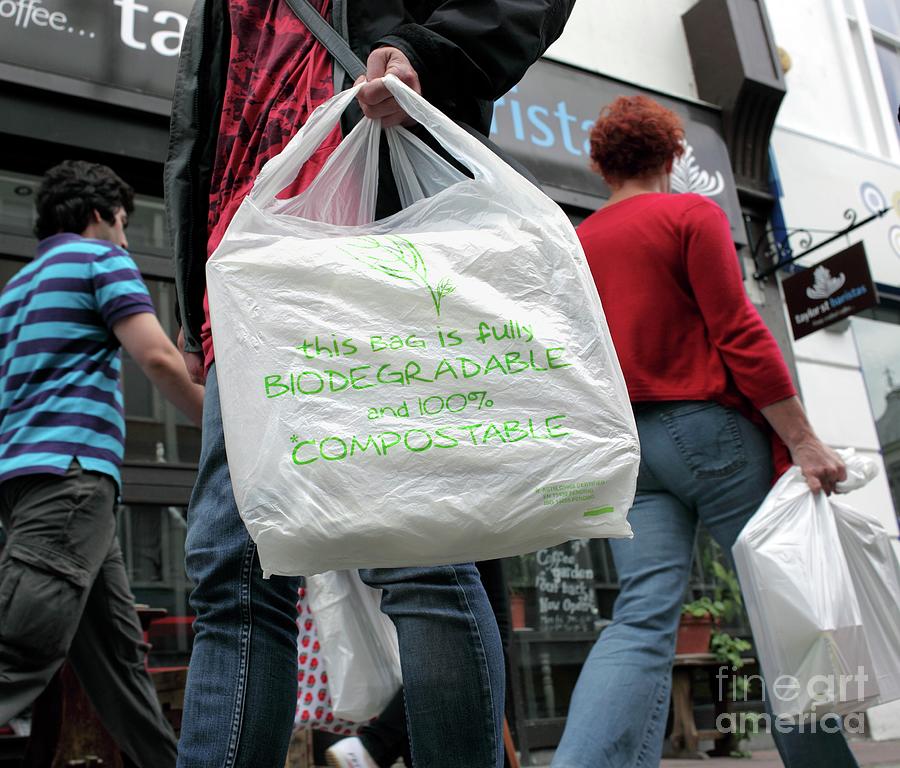 Biodegradable Shopping Bag Photograph by Martin Bond/science Photo ...