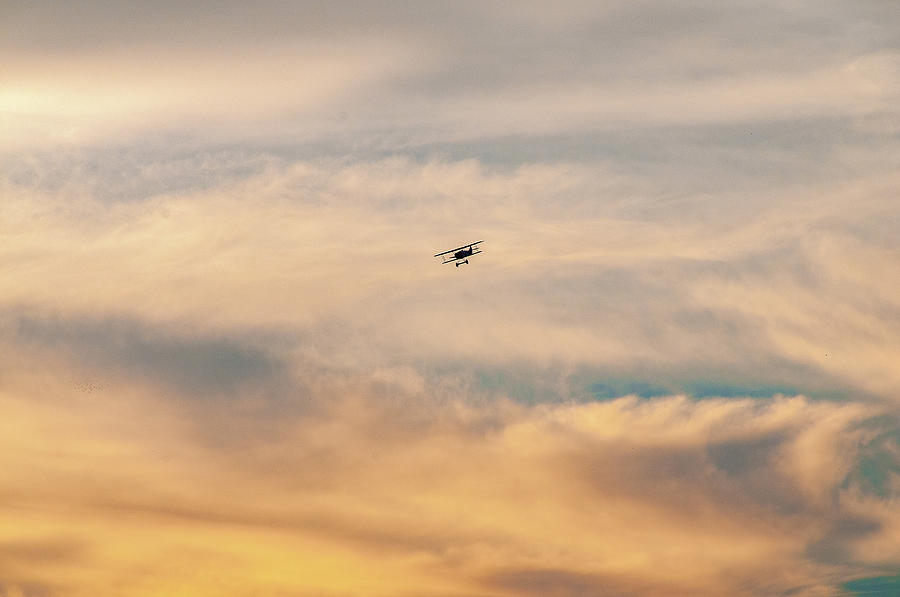 Sunset Photograph - Biplane 12 oclock by Dimitris Sivyllis