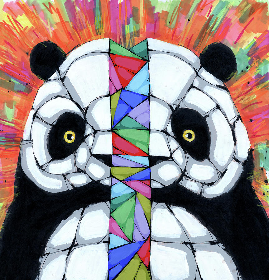 Bear Painting - Bipolar Tendencies by Ric Stultz