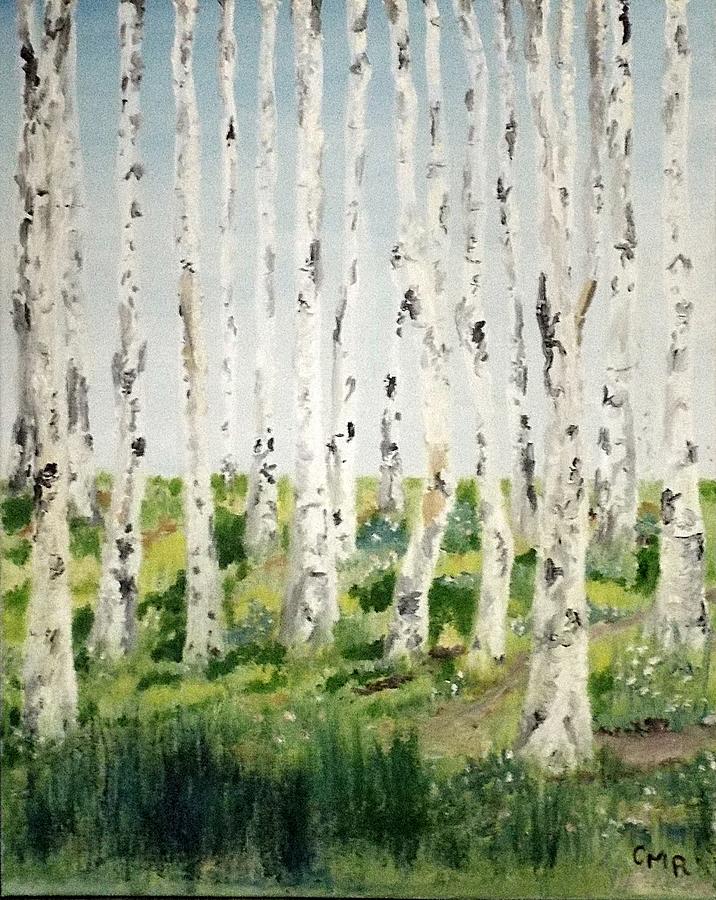 Birch Forest Painting by Charles Ray