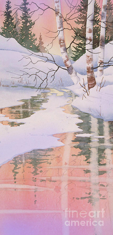 Birch Reflections II Painting by Teresa Ascone