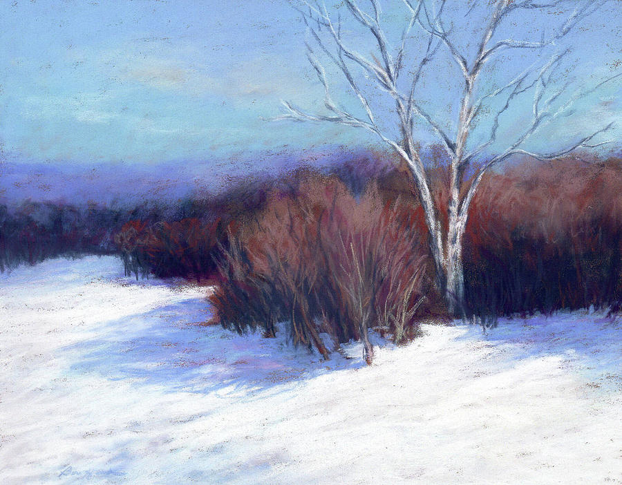 Birches in Winter Painting by Vikki Bouffard