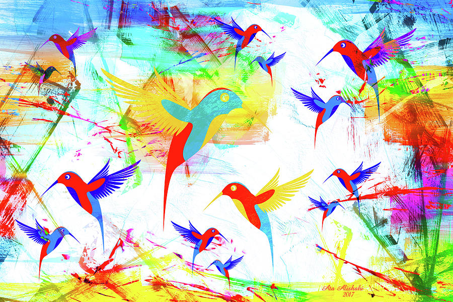 Bird Abstract Mixed Media By Ata Alishahi Fine Art America