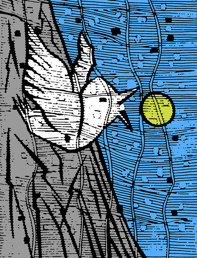 Bird and the sun Digital Art by Edgeworth Johnstone