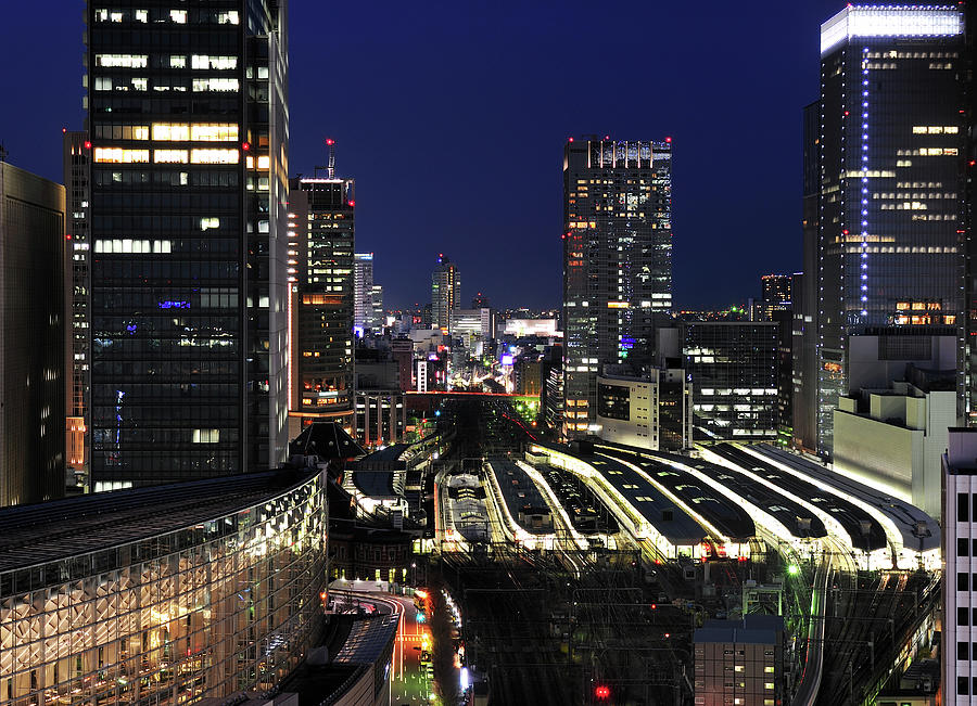 Bird-eye View Of Tokyo Station And Photograph by Vladimir Zakharov