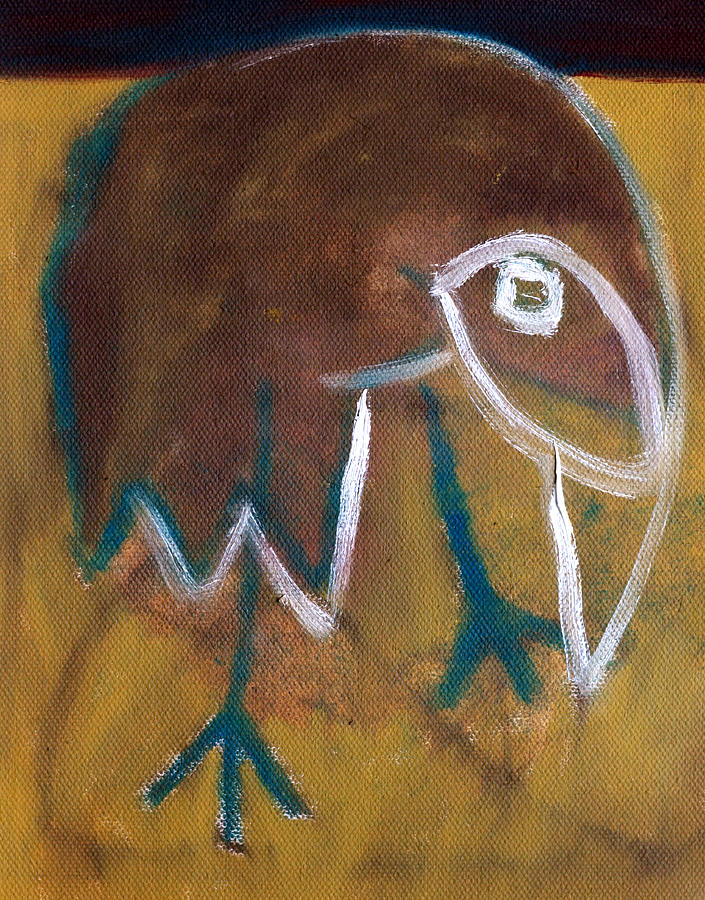 Bird in a desert Painting by Edgeworth Johnstone