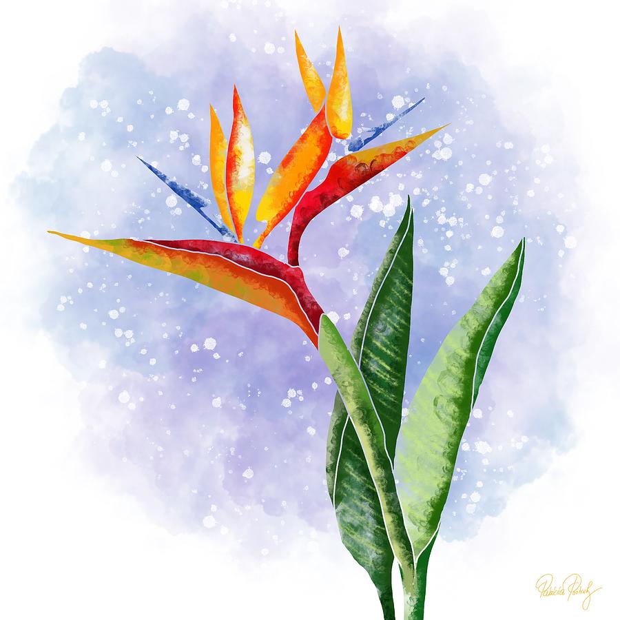 Bird of paradise flower Painting by Patricia Piotrak