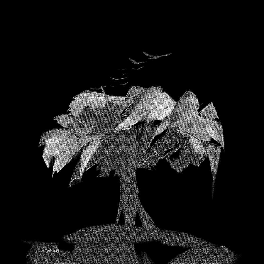 Bird Tree Digital Art by Asok Mukhopadhyay