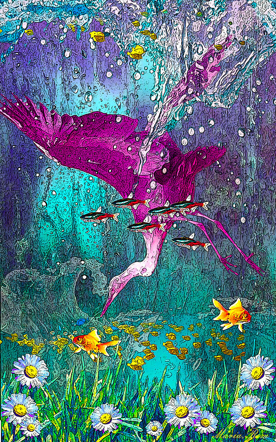 Bird underwater by MARIA ROM Bird underwater by MARIA ROM