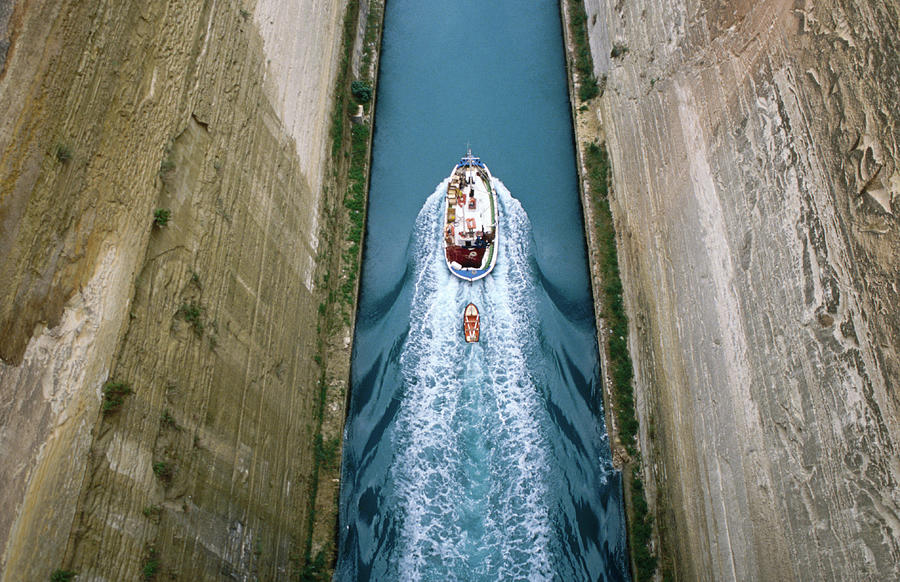 Birds Eye View Of Boat Travelling Down Photograph by Lonely Planet
