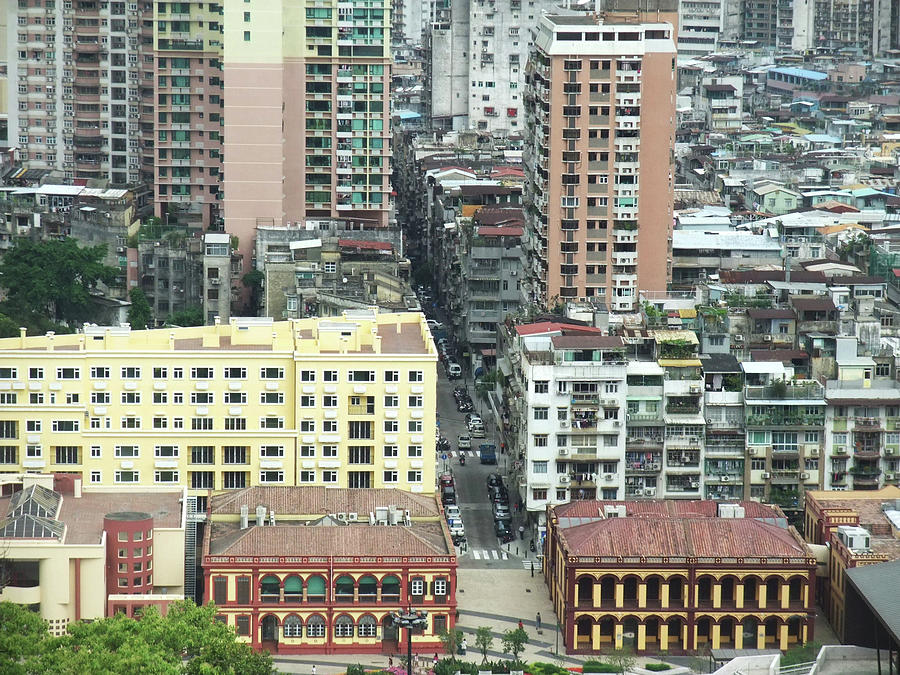 Birds Eye View Of The City Of Macau Photograph by Shinichi.imanaka Birds Eye View Of The City Of Macau Photograph by Shinichi.imanaka
