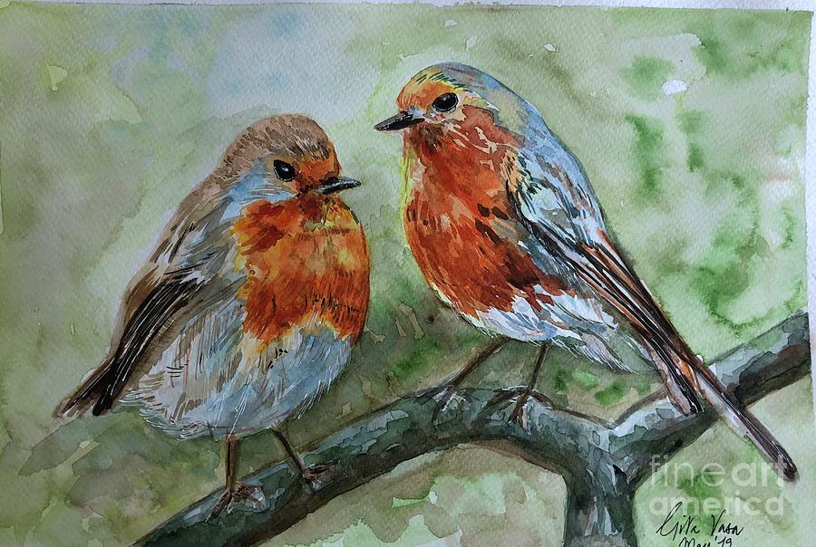 Birds Painting by Gita Vasa