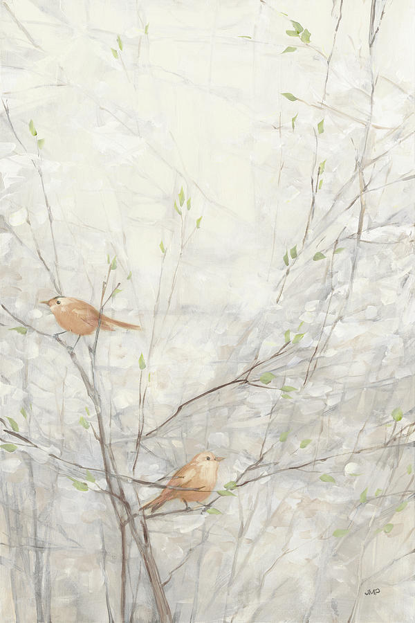 Birds In Trees II Brown Painting by Julia Purinton Birds In Trees II Brown Painting by Julia Purinton